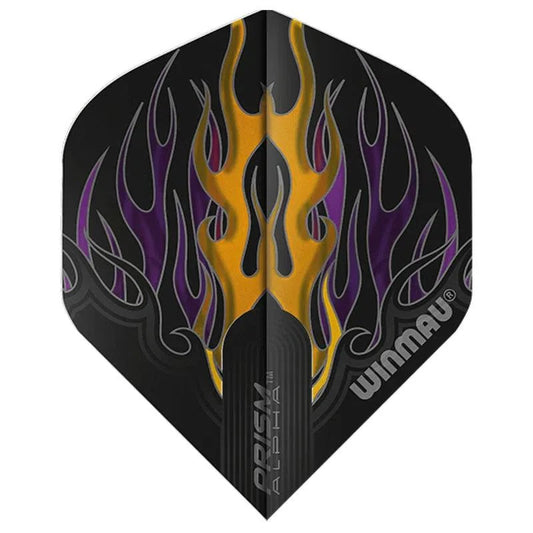 Winmau Prism Alpha Black & orange & purple