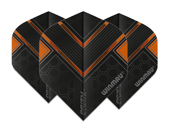 Winmau Prism Alpha Black & Orange