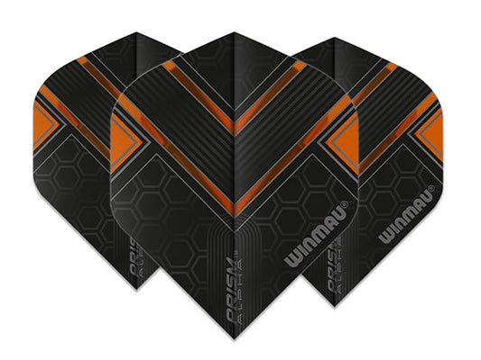 Winmau Prism Alpha Black & Orange