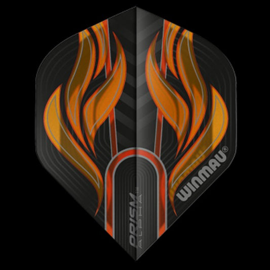 Winmau Prism Alpha  Black & Orange