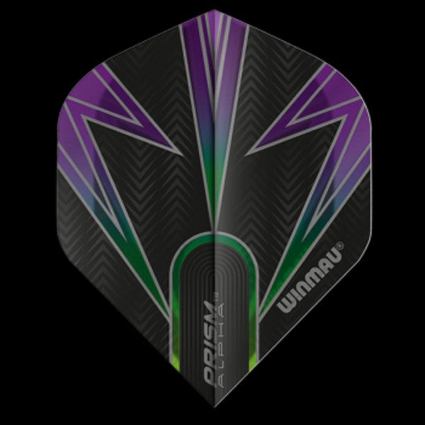 Winmau Prism Alpha Black & Purple