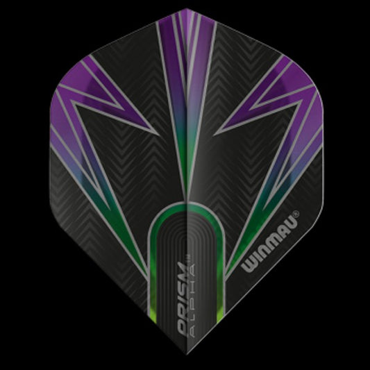 Winmau Prism Alpha Black & Purple