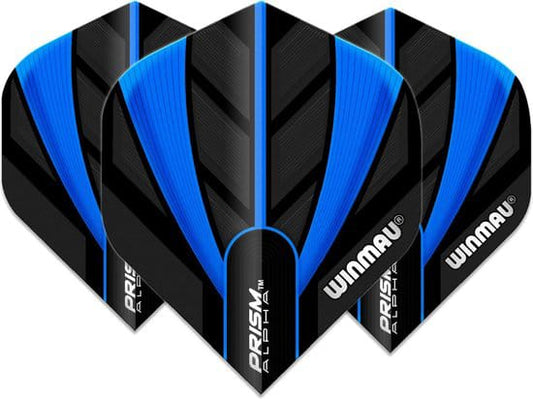 Winmau Prism Alpha Black & Blue